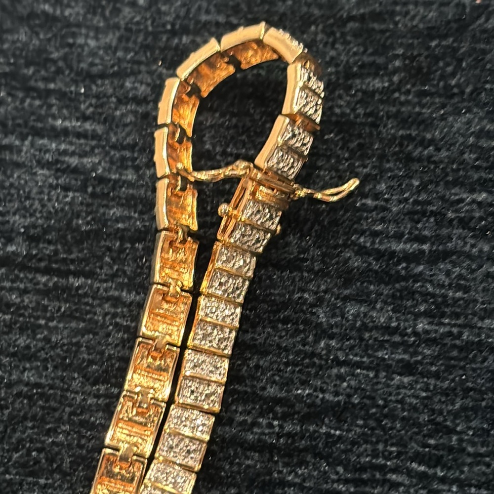 Silver (925) gold tone (color) bracelet